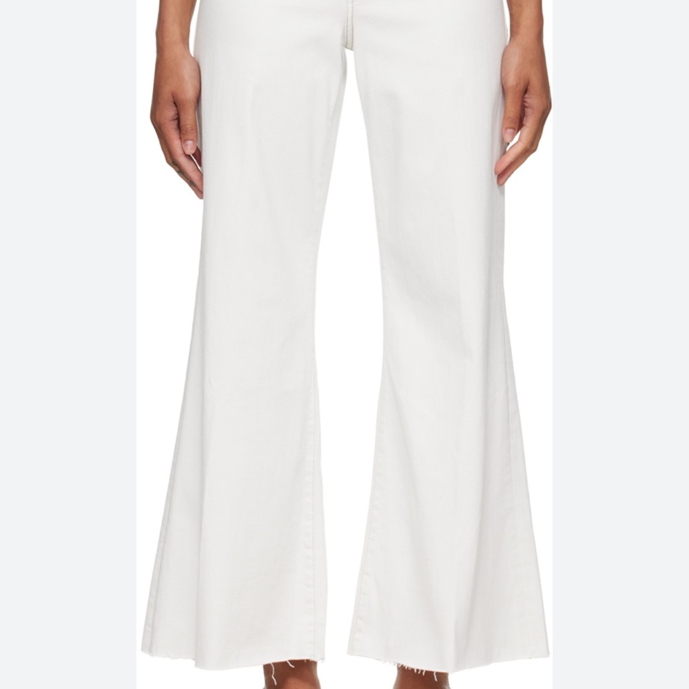 White Le Pelazzo Crop FRAME Jeans